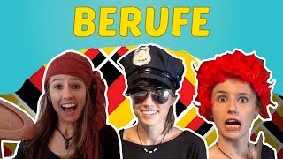 GERMAN LESSON 14 German professions  Deutsche Berufe Was sind Sie von Beruf 💇‍👷👮‍ [upl. by Hadnama]