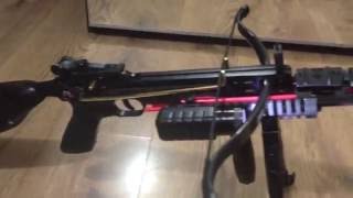 Modified PL Crossbow Pistol 80lb to Selfloading tactical crossbow Part 1 [upl. by Ahsuoj]