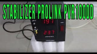 UNBOXING STABILIZER STAVOLT PROLINK 1000 VA  Auto Voltage Regulator PVR1000 D [upl. by Enelhtac]