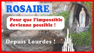 ROSAIRE à LOURDES 🙏 Prière pour les malades 🙏 Depuis LOURDES [upl. by Halet]