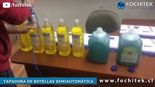 TAPADORA DE BOTELLAS SEMIAUTOMÁTICA [upl. by Eerol]