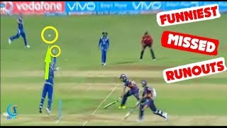 Top 5 Funny Missed Run Out in History Of Cricket [upl. by Guthrey]