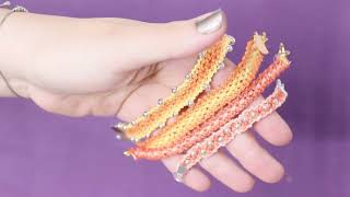 Knot a Super Cool Crochet Look Ombre Chevron Friendship Bracelet [upl. by Aleciram]