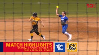 Softball  Seacombe vs Walkerville  Highlights [upl. by Kcirredal]