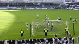 V Guimarães quotBquot 01 Boavista FC Golo Júlian 15022014 [upl. by Anoyet38]