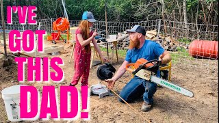 Off Grid YouTube Family takes Homeschooling to a Whole New Level  Building Our Foundation [upl. by Elamrej]