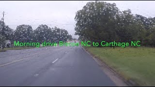 NORTH CAROLINA BACKROADS  Morning drive Biscoe NC to Carthage NC on country roads  ASMR [upl. by Reiniar]