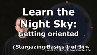 Getting oriented to better learn the night sky Stargazing Basics 1 of 3 [upl. by Jermayne]