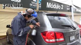 Tatuaje de Autos previene el robo de autopartes en Puebla [upl. by Namhar177]