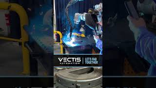 Vectis cobot welding  Outside Corners on Curved Part [upl. by Warfeld788]