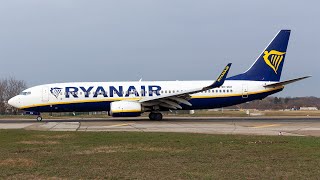 Ryanair Boeing 737800 Takeoff from Bologna 4K [upl. by Becca]