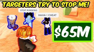 TRYHARD COPS and a CHEATER try STOPPING ME from reaching 65 MILLION CASH  Roblox Jailbreak [upl. by Gotthard]