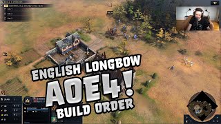 AoE 4  English Longbow Rush Build Order 2022 [upl. by Alket]