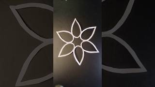 How to make easy paper snowflake shorts snowflakes part 51craft creative art yt papercrafts [upl. by Aridan]