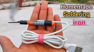 How To Make Soldering Iron At Home  Diy Soldering IronSoldering Iron kaise banaye [upl. by Eiramnerual]