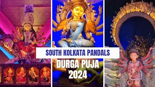 Durga Puja 2024  South Kolkata Durga Puja [upl. by Ellenwad671]