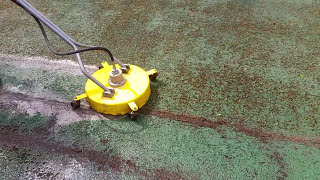 Tennis Court Cleaning  HERTS PRESSURE WASHING [upl. by Tesler]