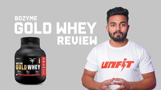 Bolt Nutritions Bozyme Gold whey Protein Complete Review amp Honest Opinion by Unfit [upl. by Waldemar541]