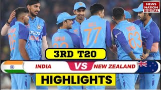 Ind vs NZ 3rd T20 Full Match Highlights 2023 India Vs New Zealand HighlightsToday Match Highlights [upl. by Nagirrek]