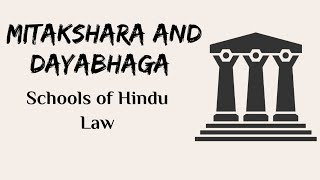 Mitakshara and Dayabhaga Schools of Hindu law  Family Law  Handwritten Notes [upl. by Tolley]