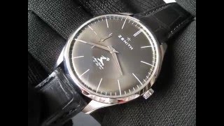 ZENITH Elite Ultra Thin Hennessy 250 years Limited Edition Steel Automatic Watch Demonstration [upl. by Narhem605]