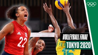 🇧🇷🆚🇺🇸 Womens Volleyball Final at Tokyo 2020  Condensed Finals [upl. by Wakeen]