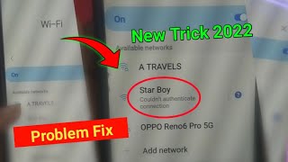Couldnt Authenticate Connection Problem Fix 2022  couldnt authenticate connection wifi samsung [upl. by Otilrac]