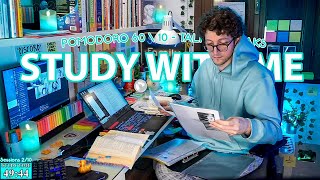 STUDY WITH ME LIVE  12 HOURS ✨ Harvard Student Rain sounds Pomodoro 60 FiveMonthsStudyChallenge [upl. by Norris]