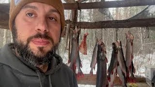 Camping at an Alaskan cabin on the river With the Roach family from Life Below Zero [upl. by Tarabar]