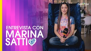 Entrevista a MARINA SATTI representante de Grecia en Eurovisión 2024 [upl. by Ninel704]