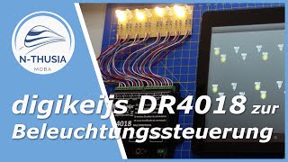 Steuerung – Digikeijs DR4018 als Lichtdekoder konfiguriert mit z21  Schreibtisch Modellbahn Spur N [upl. by Airogerg255]