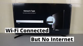 Samsung Smart tv Connected to WiFi But No Internet  How to Check [upl. by Nnor]