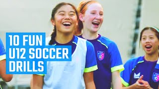 10 Best U12 Soccer Drills  Fun Soccer Drills by MOJO [upl. by Isaak]