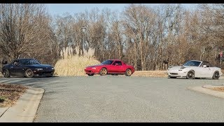 Miata exhaust comp RoadsterSport Racing Beat Magnaflow [upl. by Shirah]