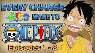 Every Change 4Kids Made to One Piece Romance Dawn Arc [upl. by Jews]