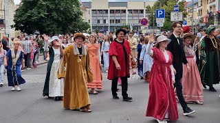 Festumzug der Schlossfestspiele Merseburg 2024 [upl. by Enyalaj462]