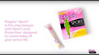 How to Use the Playtex® Sport® Tampon [upl. by Alleahcim841]