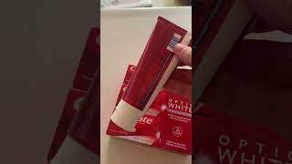 Colgate Optic White Teeth Whitening Toothpaste 3 Pack Review [upl. by Imeka]