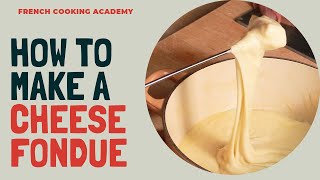 How to make a cheese fondue at home recipe tutorial [upl. by Nolyaj]