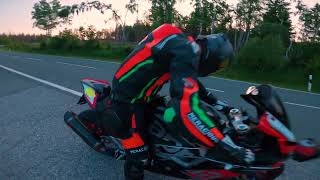 Aprilia RSV4 Sound flyby Wheelie and POV [upl. by Eliot]