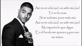 Maluma  Mala Mia LYRICSLETRA [upl. by Wren776]