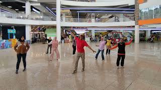 MAMBO ITALIANO LINE DANCE KOREO DAVID ANG MY DEMO CLINERS ULD JABARINA [upl. by Assetal136]