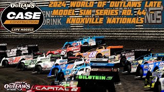 WoO LMs SIM Series Rd 44  Knoxville Late Model Nationals [upl. by Euqinaj]