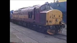 GBRf 6670107 1st deliveryunloading at Newport March 2001 [upl. by Calvert]