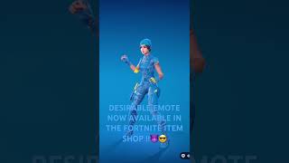 Desirable Emote Fortnite Item Shop🔥🔥🔥🔥 [upl. by Battista]