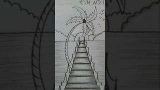 Pencil sketch scenery drawing  Please Subscribe [upl. by Follansbee]