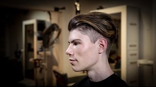 Mens Tapered Haircut With Disconnected Top  Mens Balayage Hair Color  MATT BECK VLOG 90 [upl. by Dranal113]