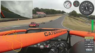 Caterham Academy 2024  Brands Hatch Race 56997 P6 [upl. by Nwahsak]