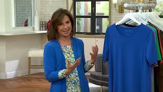 Susan Graver Modern Essentials Liquid Knit Tunic on QVC [upl. by Rauscher]