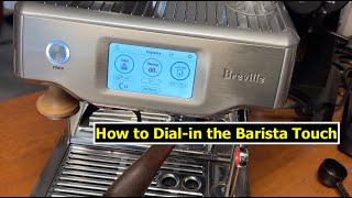 How to Dialin the Breville Barista Touch  Using Manual Mode  Adjusting the grind size [upl. by Sion]